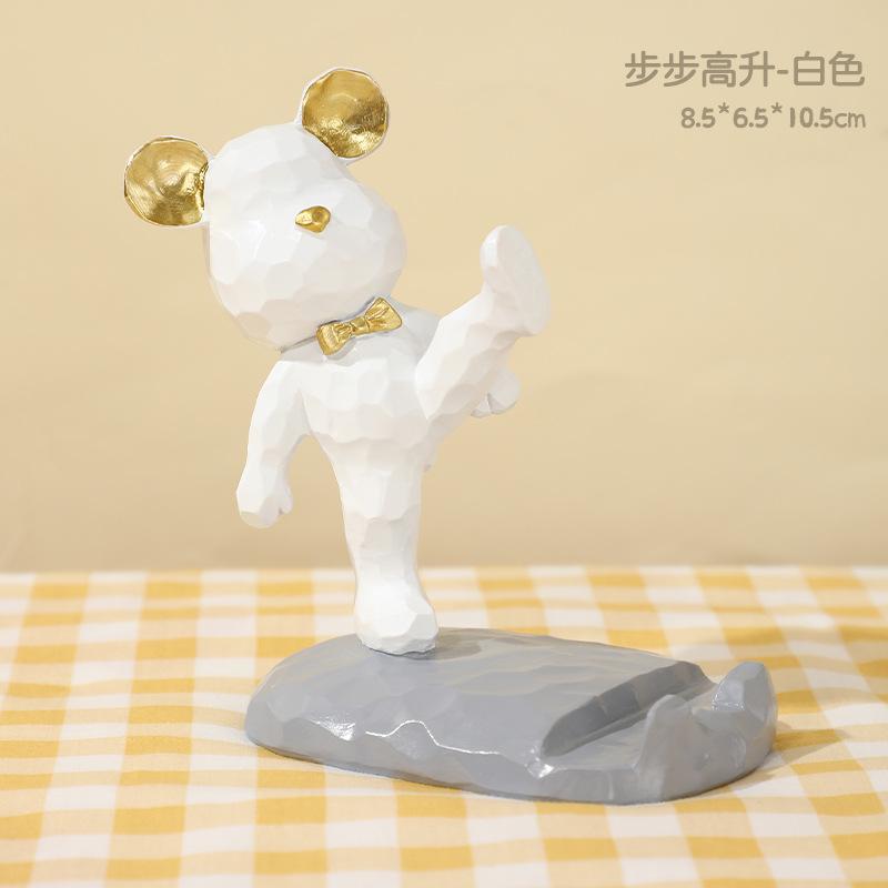 Kreativer Niedlicher Bär Handyhalter Ständer Cartoon Astronauten Bär Handyhalter für Schreibtisch Home Office Schreibtisch Kawaii Zubehör