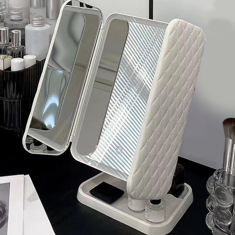 Trifold Makeup Mirror LED Lights Dorm Dressing Mirror Beauty Light Up Your Fill Light with Smart Complementary Smart Vanity Mirrors