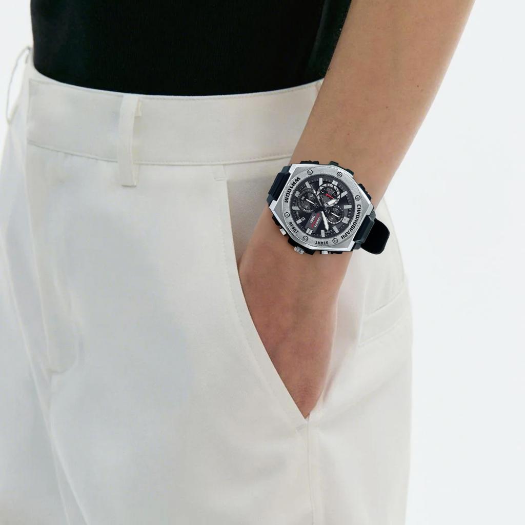 Casio Orologio Standard con Movimento al Quarzo Cinturino in Resina Orologi da Uomo Quadrante Nero MWA-300H-1AV