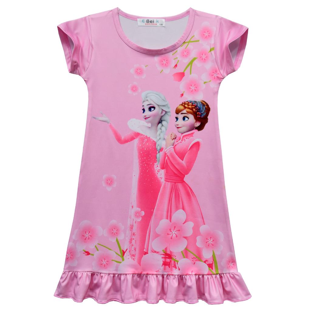 Girls Dress, Frozen, Elsa, Children'S Loungewear Pajamas Pajamas Skirt 3111