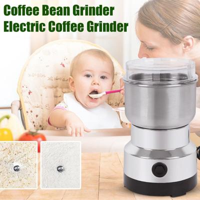 Electric Coffee Bean Grinder Portable Mini Spice Grinder Condiment Grinder Nut Seeds Grain Coffee Chopper Blender