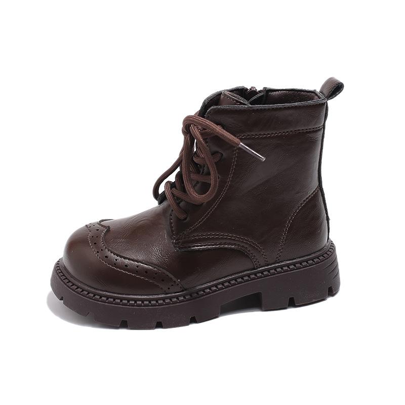 Kids Shoes Boots for Girl Winter Toddlers Cotton Boots Trend Classic Children Fashion Ankle Boots Causal Thick Bottom Versatile