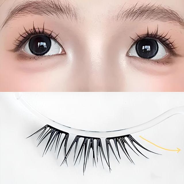 Bonnie Wisp - Натуральные накладные ресницы пучки без клея, мультипак Black - One Size