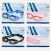 Adjustable Silicone Swim Cap Anti-fog Diving Eyewear Electroplated Flat Glasses  Water Sports