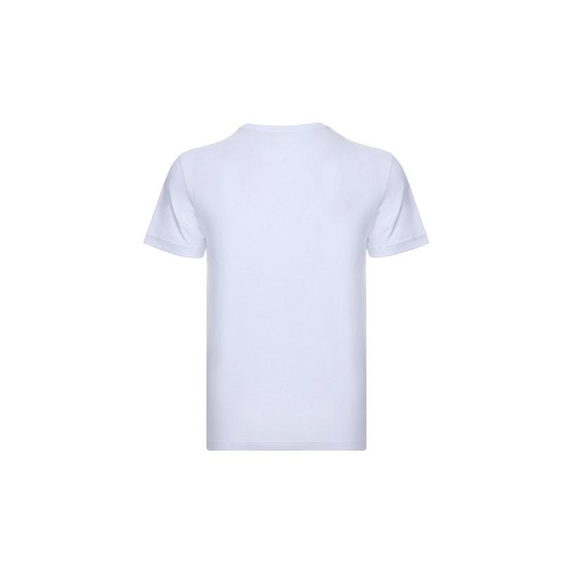 Emporio Armani EA7 SS22 Letter And Number Print Straight Cut Round Neck Short Sleeve T-Shirt Men Tops White 8NPT11-PJNQZ-1100