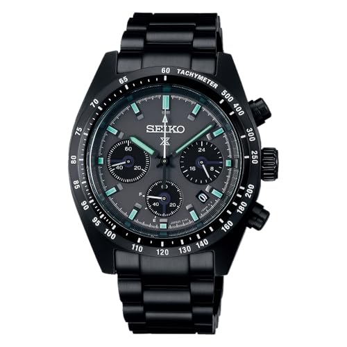 

Seiko Prospex SPEEDTIMER Men s Solar Chronograph Wristwatch, black, 1 piece, Bracelet Type