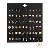 30-Pair Non-Repeating Korean & Western Style High-Quality Earrings Set for Women