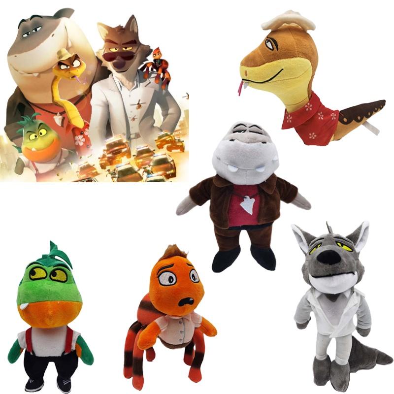 Bad The Guys Plush Toy Chameleon Snake Wolf Tarantula Piranha Pillows Stuffed