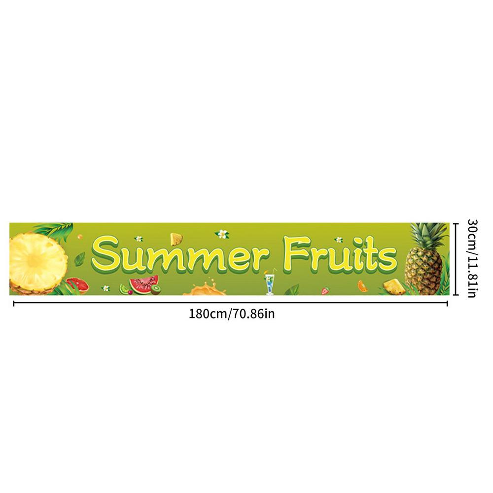 Summer Fence Banner Holiday Party Banner Backdrop Yard Indoor Outdoor Decoration Photo Booth Background For Tropical Tiki Themed