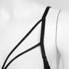 Women Underwire Bra Crop Top Hollow Out Open Cup Patent Leather Brassiere Lingerie Underwear