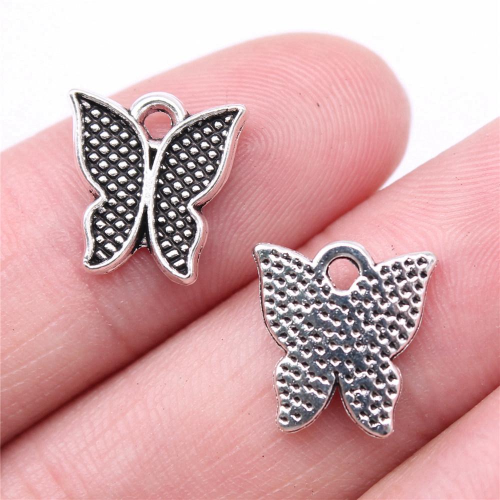 Charms Small Butterfly Pendants Wedding Jewelry Findings ZC114