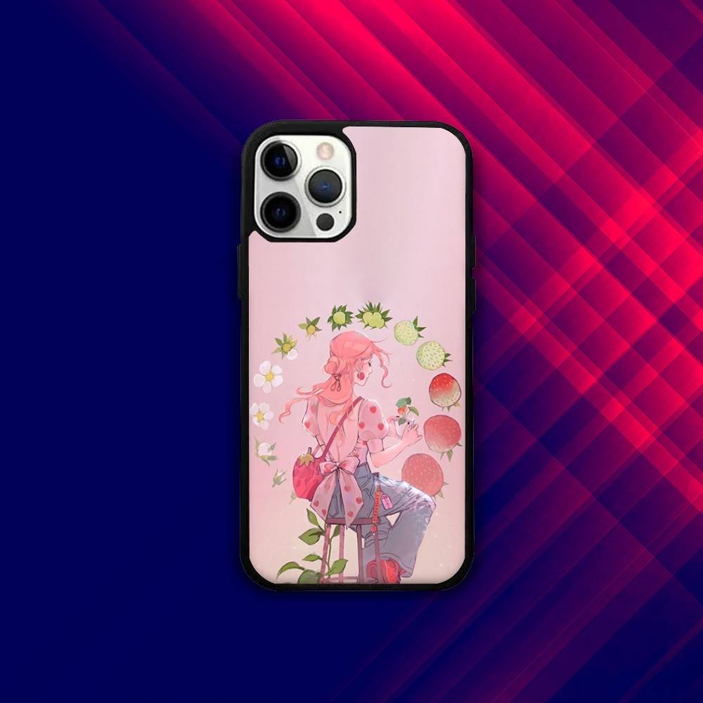 S-Strawberry Cute Shortcak Phone Case For iPhone 16e,16,15,14,13,12,11,Plus,Pro,Max,Mini Magsafe Magnetic Wireless Charging