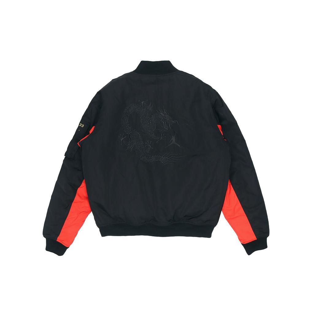 Jordan MA-1 Casual Reversible Embroidered Long-Sleeve Jacket Men Outerwear Black DB3693-010