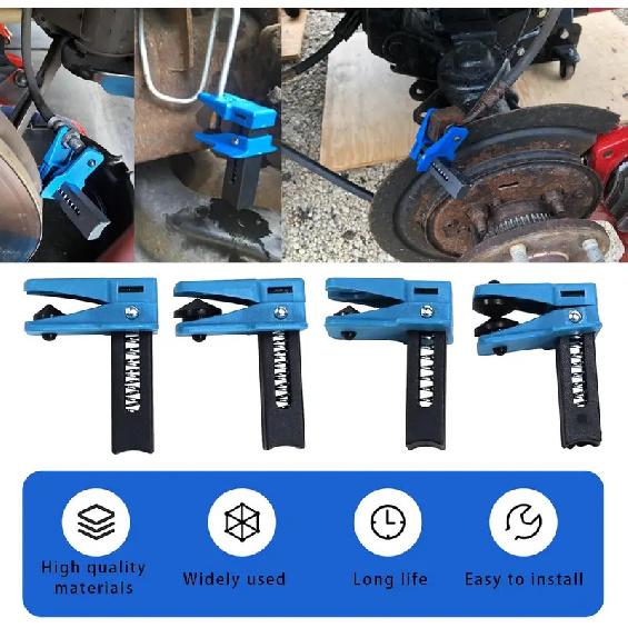 4PCS Car Brake Tubing Clamp Fluid Line Stoppers Vertical Oil Pipe Clamp Banjo Stopper Set For Fuel Rail Hose A/C Line Brake Line