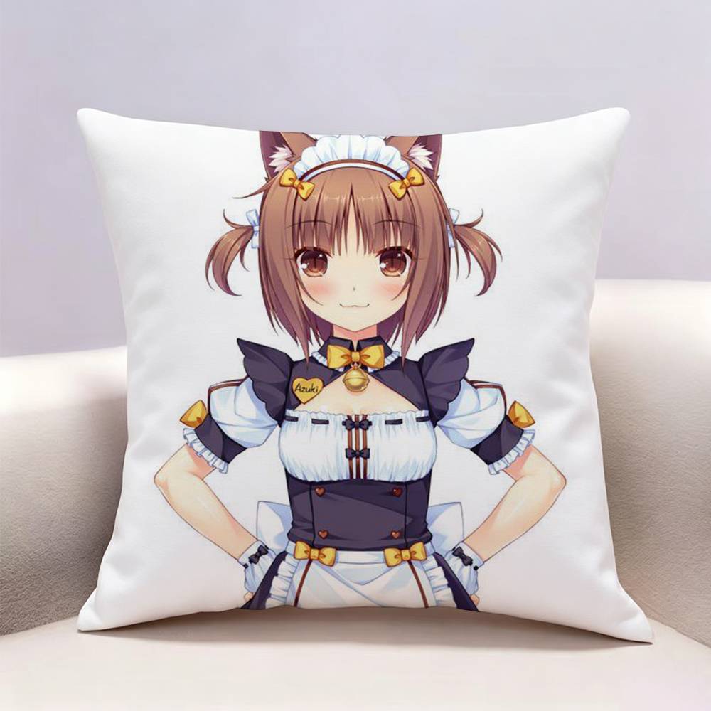 NEKOPARA Anime Game Doublesided print Pillow Case for Sofa Living Room Home office Decor Protective Cover