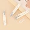 3pc U Shape Thread Snips Set with Protective Caps Household Sewing Scissors for Precise Thread Cutting and Fabric Trimming