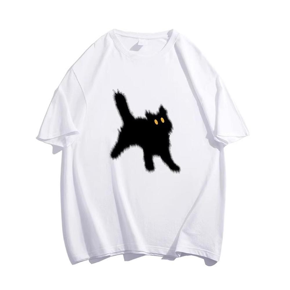 Y2k Casual Tops Female Clothes Girls Korean Fashion Blouse Kawaii Harajuku Streetwear Pet Dogs Cats Graphic Tees Women's T-shirt