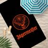 J-Jamaica Flag Towel Polyester Beach Towel Quick Dry Sand Free Bath Towel For Summer Pool Travel Vacation