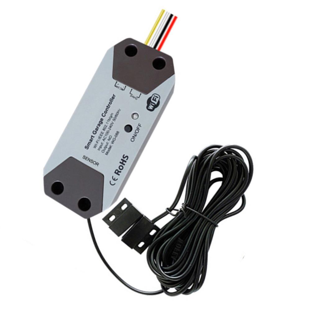 Automated Garage Door Controller for For TUYA and with 2.4GHz WiFi and Magnetic Sensor 12-24V Smart Home Integration