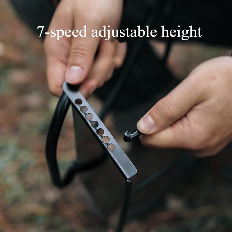 Outdoor einziehbarer Netztisch Mini-Kocherständer verstellbar Multifunktion einziehbare Höhe Metall Klapptisch Teetisch