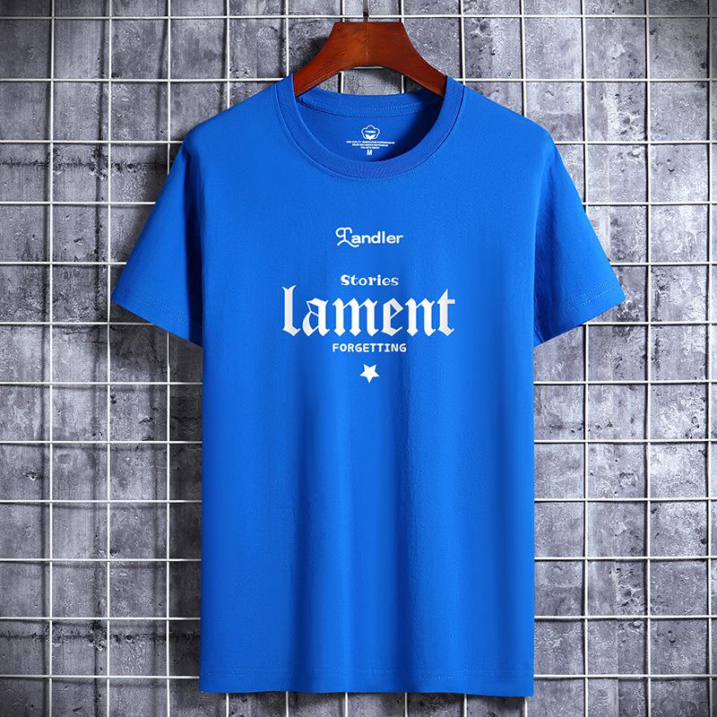 Men's Trendy Loose-Fit Printed Cotton T-Shirt