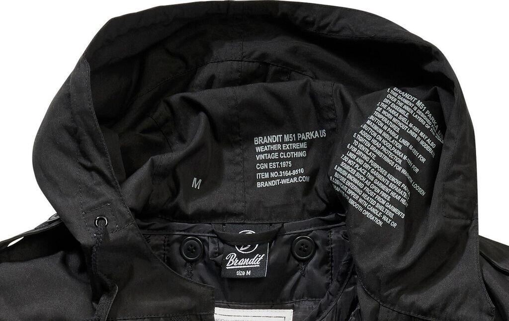 Winter Jacket Brandit M51 US Parka (3164) Black