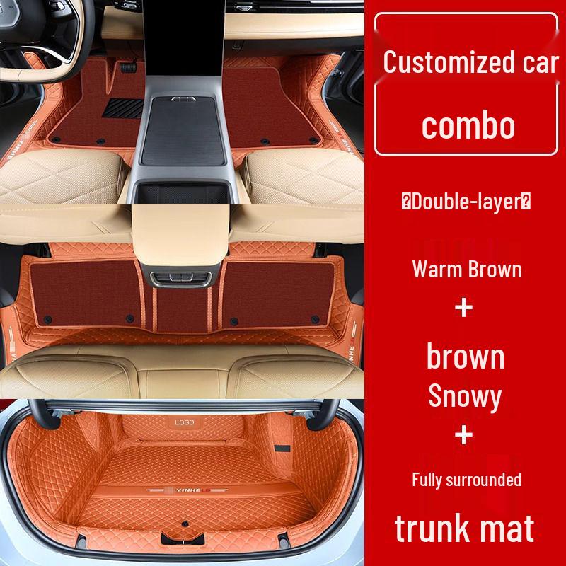 Compatible Galaxy L6 Double Layer Floor Mats & Bumper for 23-25 Models - Car Interior Accessories