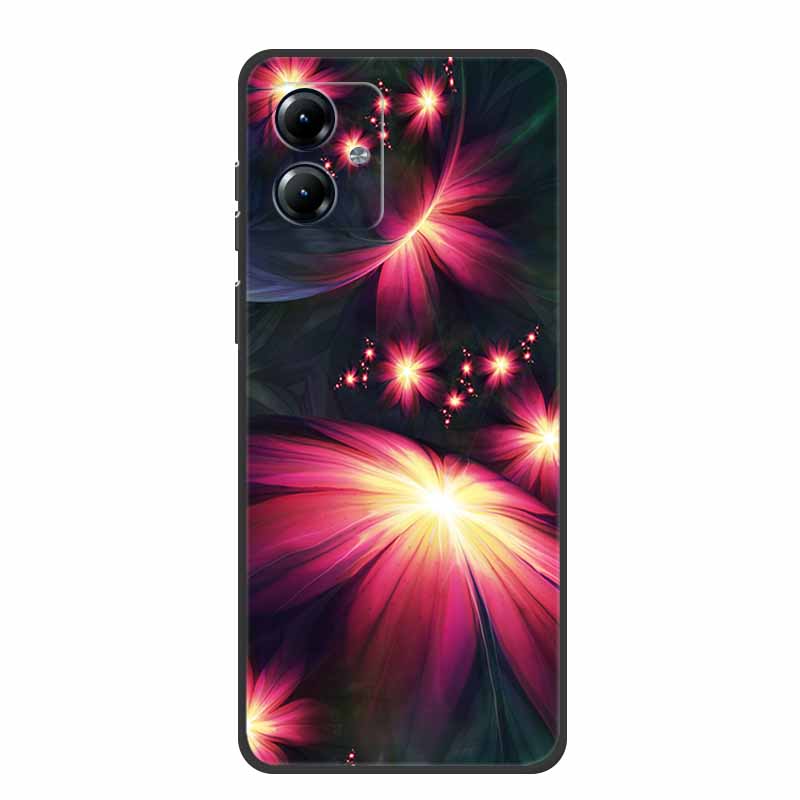 For Motorola Moto G84 5G Case Silicone Soft Wolf Lions Cat Black Bumper Funda Coque for Motorola Moto G54 5G TPU Protective Bag