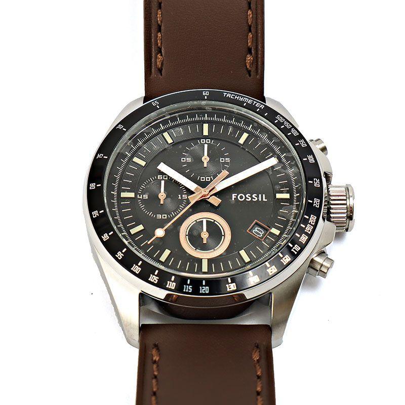 Used [New] [1 year warranty] Fossil Watch Men s DECKER Black Brown CH2885 FOSSIL