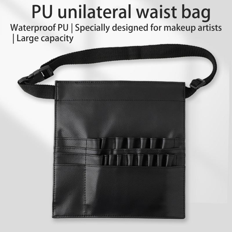 Portable Makeup Brush Storage Bag Multifunctional Waist Pack Brushes Organizer for Travel and Daily Use