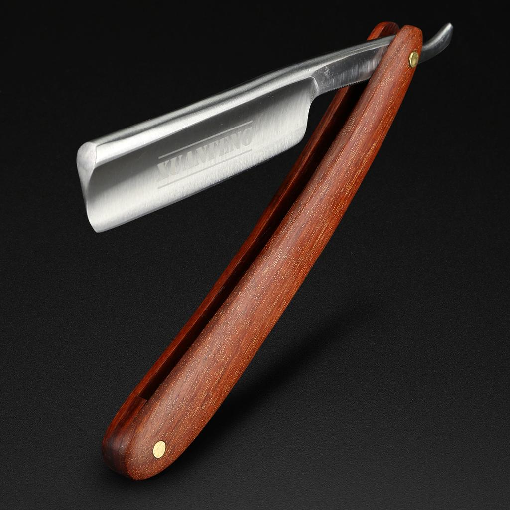 Rosewood Handle Folding Razor 9cr18 Steel High Hardness Sharp Straight Razor Men's Razor