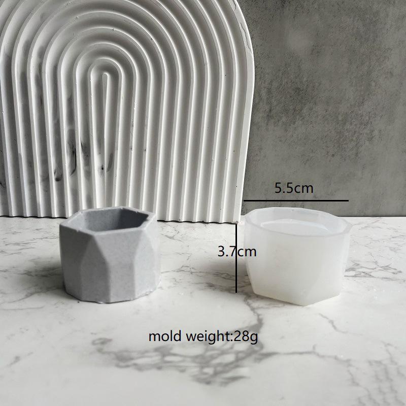 DIY Oválná silikonová forma na svíčku, cementová sádrová malá květinová nádoba, betonová vosková krabička, podnos na svíčku, vstřikovací forma, domácí dekorace, řemesla