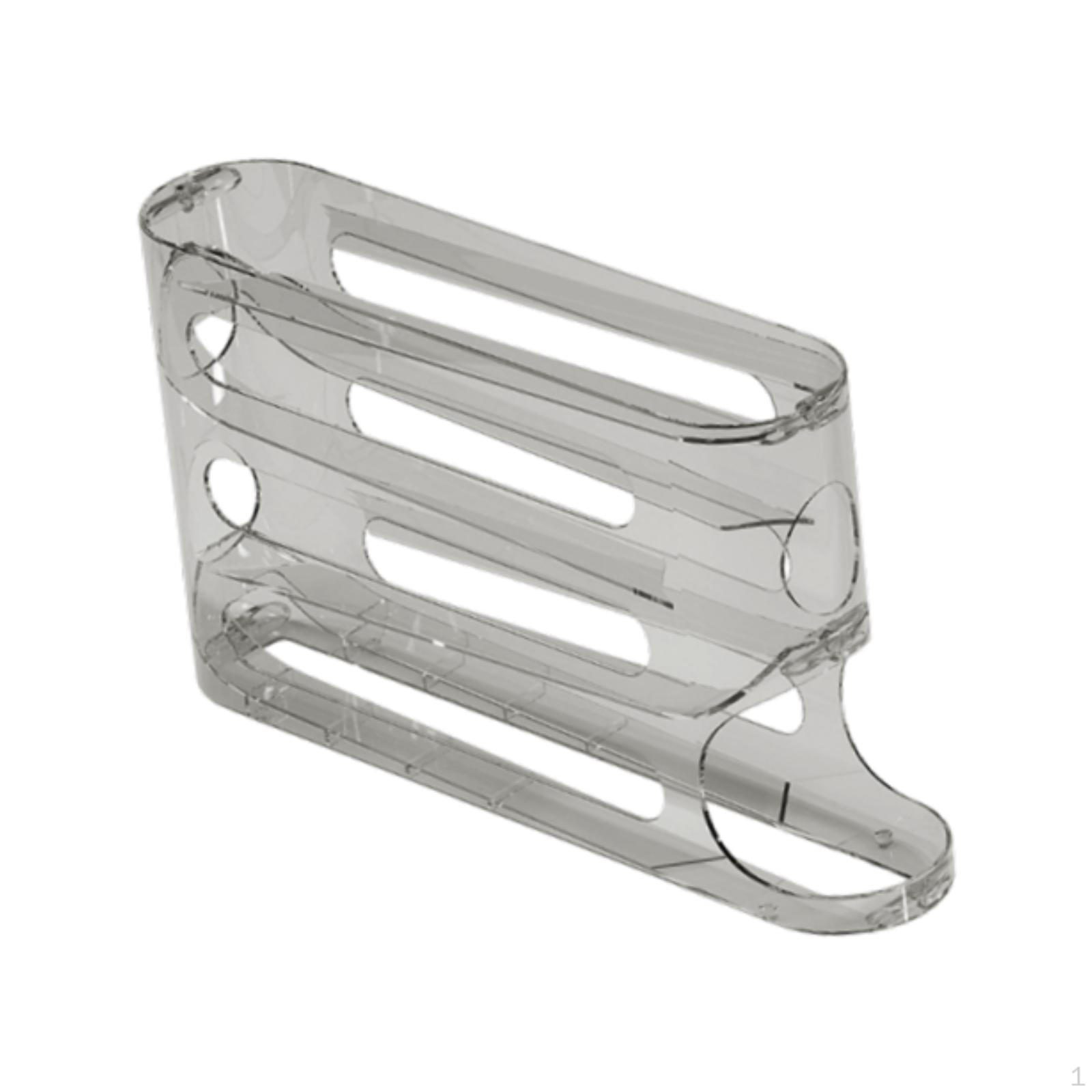 

Держатель для яиц для холодильника, автоматический контейнер на колесиках, дозатор яиц, для столешницы серый