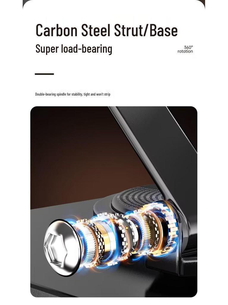 Rotatable Metal Stand for Phones & Tablets - Foldable, Portable, Ideal for Live Streaming, Gaming, and Movies.