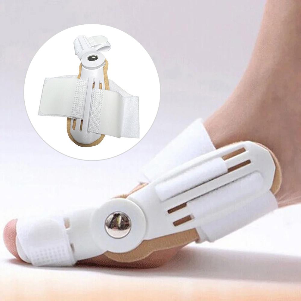 

12454 Bunion Corrector Adjustable Soft Whole Day Big Toe Separators Straightener White
