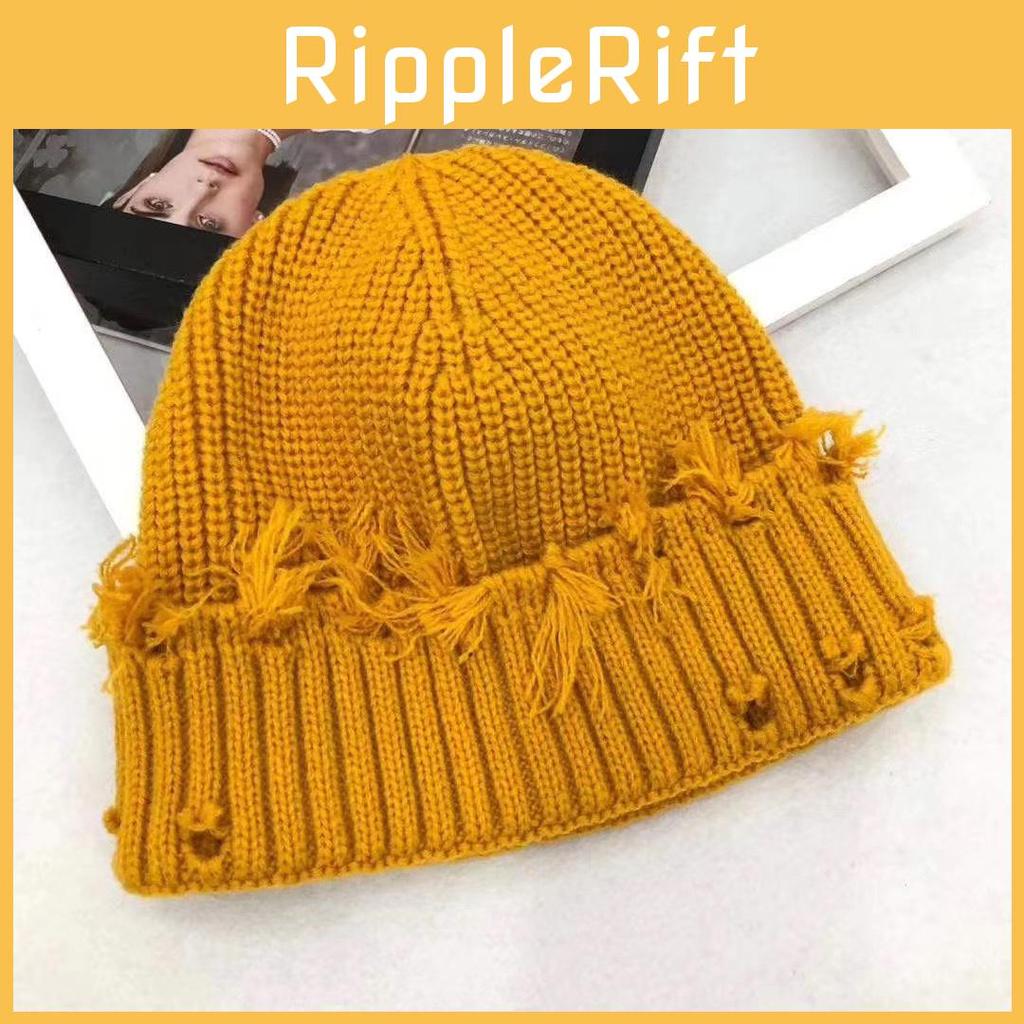 Knitted Winter Warm Hat Solid Color Breathable Cap Outdoor Commuter Gift Fashion