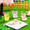 30Pc Luminous Mini Resin Foxes Tiny Little Foxes Glow In The Dark For Diy Garden Dollhouse Micro Landscape Aquarium Decor