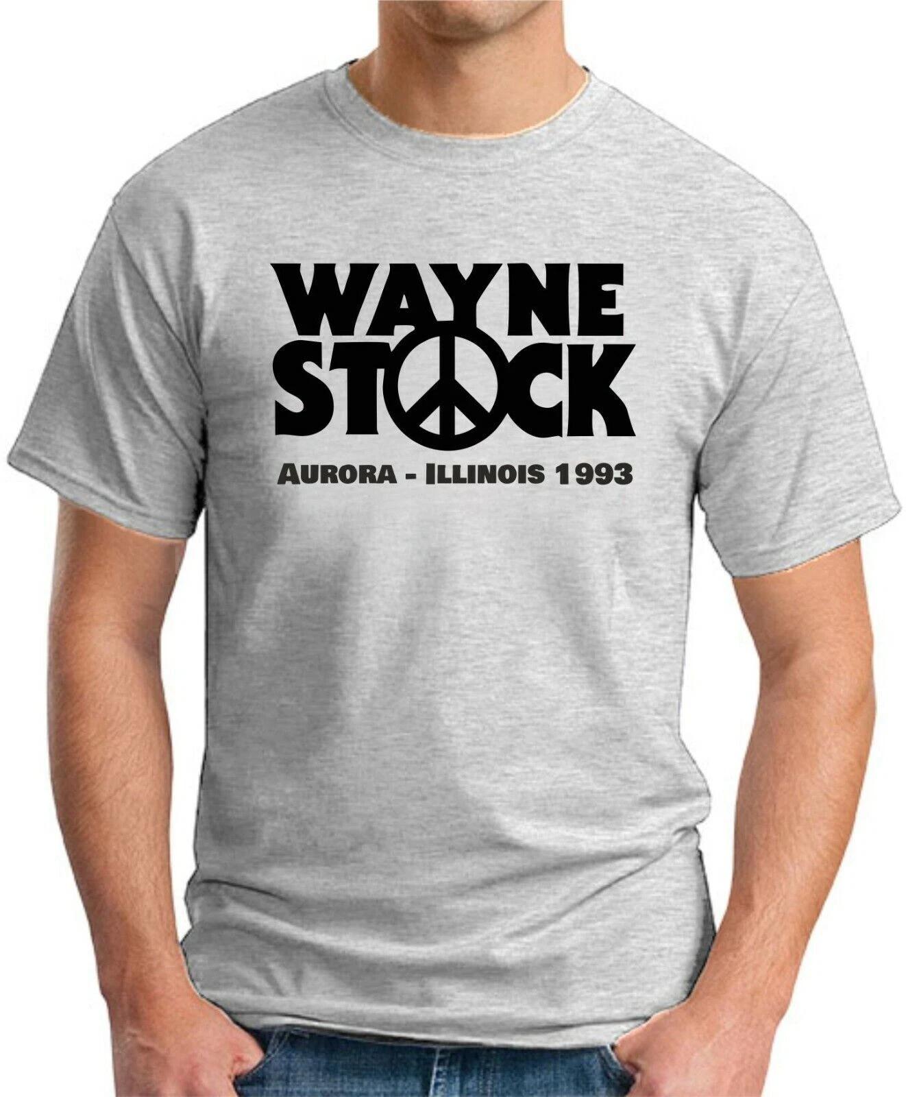 WAYNE STOCK - FUNNY WAYNES WORLD SLOGAN Mens Womens Kids T-Shirt L