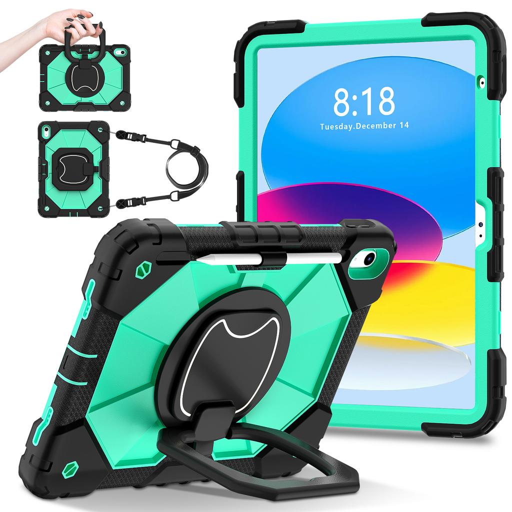 Rugged Armor Kids Case For iPad 10th Air 5 4 10.9 Air 11 13 10.2 8th 9th 9.7 Generation Tablet Stand Shockproof Cover