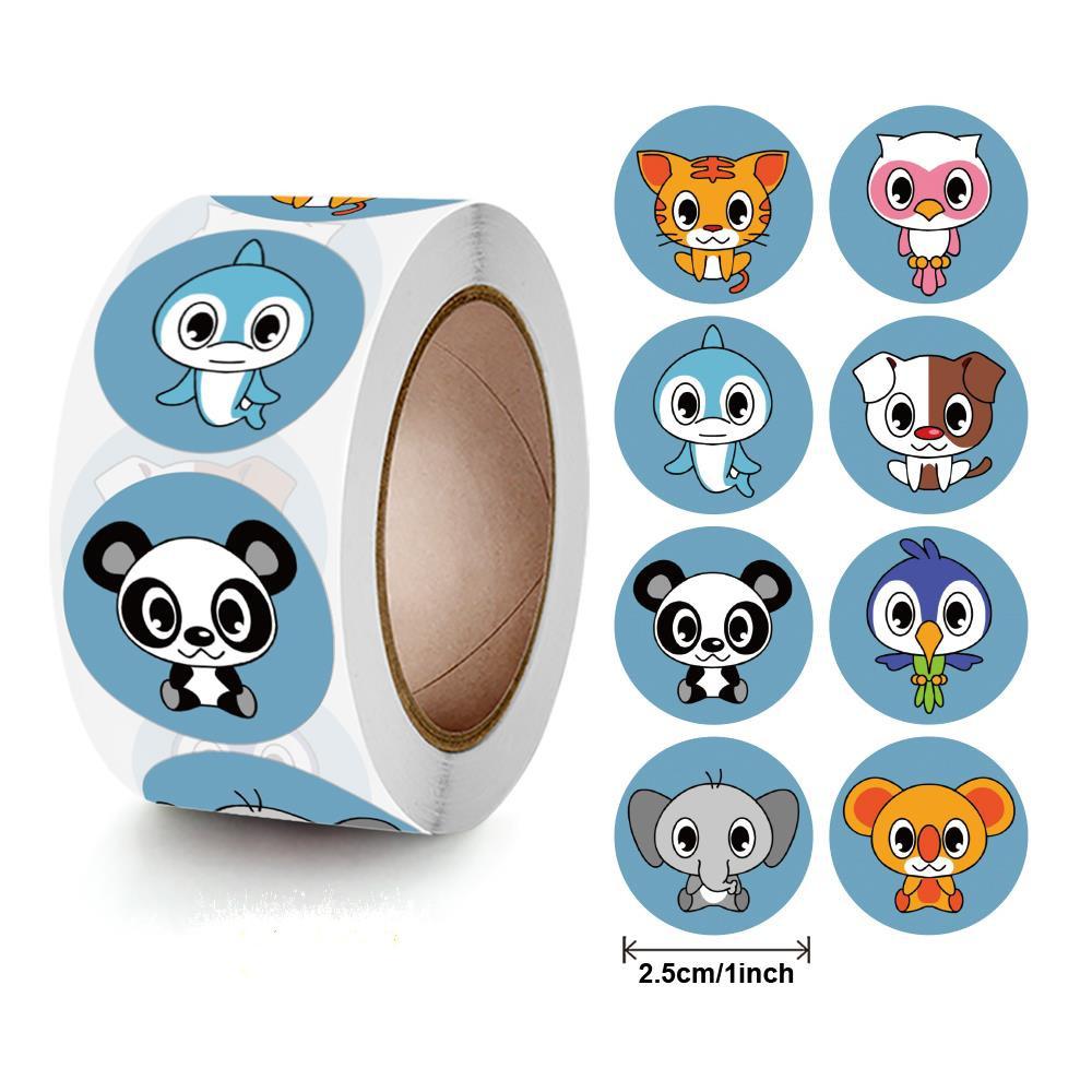 500 Pcs Reward Stickers Motivational Stickers Roll For Kids For School Reward Students Teachers Cute Animals Stickers Labels