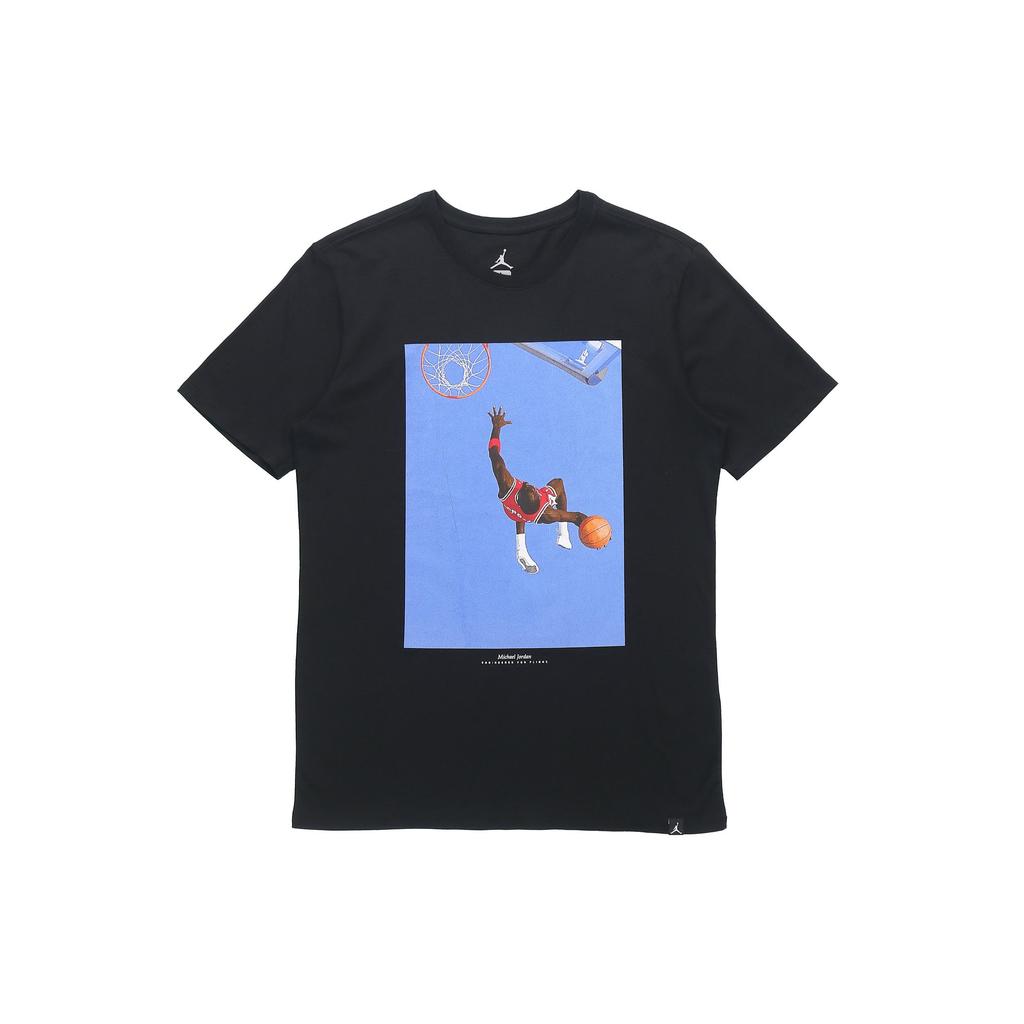 Air Jordan Slam Dunk Photo Print Sports Short Sleeve T-Shirt Men Tops Black 915935-010