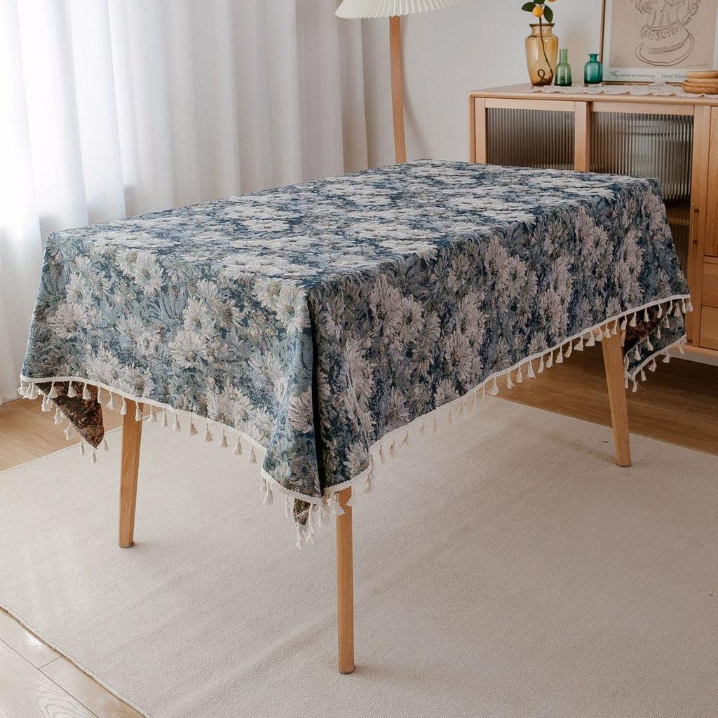 Culoare Față de Masă Stil Faimos Față de Masă Jacquard Model Față-Verso Față de Masă Groasă Geometric Boem