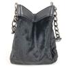 CHANEL Shoulder Bag Hand Bag Tote Bag Pony-Hair / Leather Black