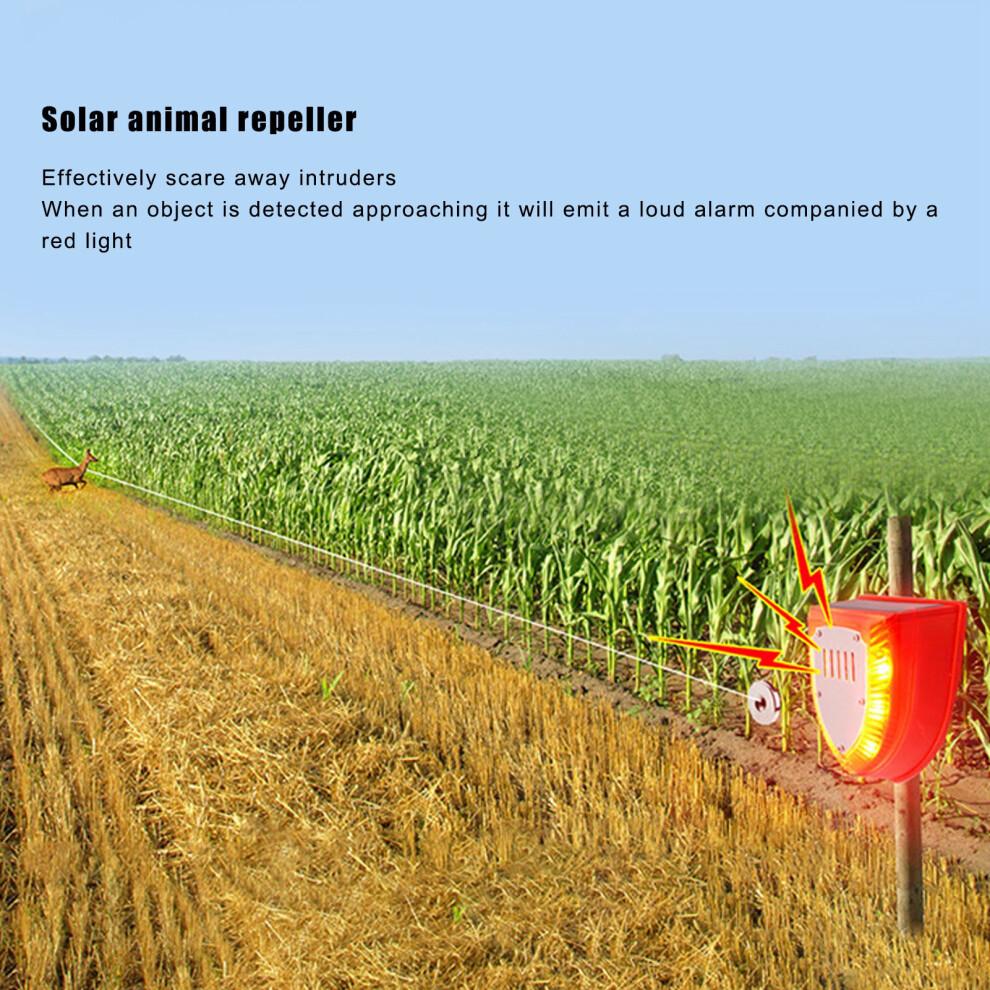 Animal Repellent USB Interface Charging Energy Saving Solar Powered Animal Repellent for Rabbit Fox Wild Pig