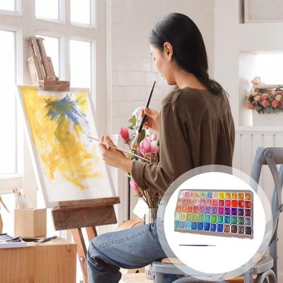 Yousheng Watercolor Paint Set Shimmer Metallic Paints Set Colorful Pearlescent Watercolor Paints for Painting Enthusiasts Professionals Artists