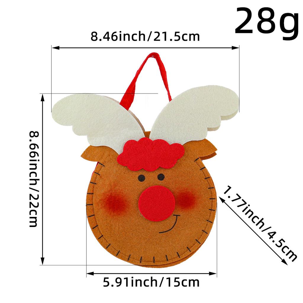 Dekoracje Świąteczne Włóknina Torebka Prezent Nowa Torba na Prezent Cukierki Jabłko Dziecięca Choinka