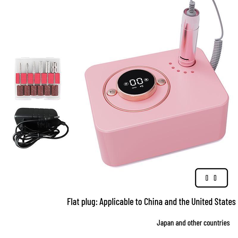 Portable Rechargeable Nail Polish Remover & Grinder: Professional Nail Art Tool for Home, Cuticle Care, and More