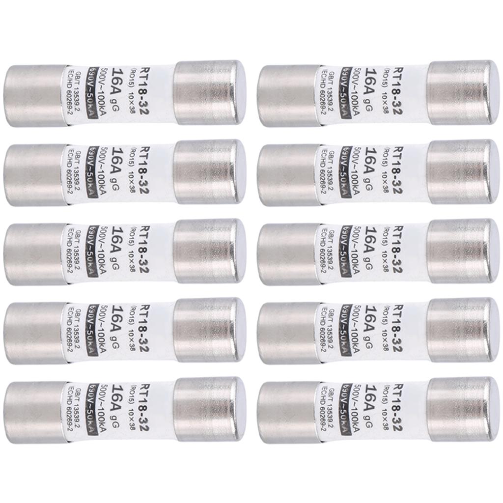 10pcs Neozed Fuses Ceramic & Metal Fuses Protector set 3.9cm Length Neozed Fuses Multiple Size for Home & Business Use