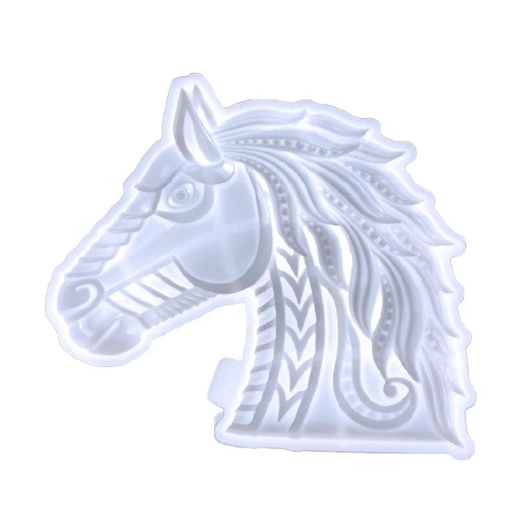 Lovely Horse Wall Decor Silicone Mold 3D Resin Molds Durable and Reusable