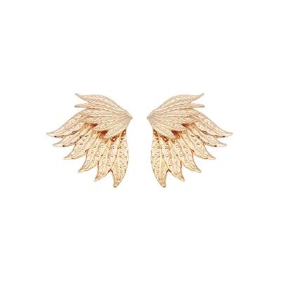 Big Geometry Angel Wings Metal Drop Earrings for Women Minimalism Hyperbole Fashion Party Wedding Brincos Girl Jewelry